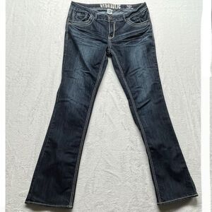 Hydraulic Jeans Womens Bailey Slim Almost Boot Dark Blue Sz 17/18